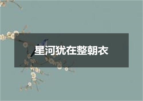 星河犹在整朝衣