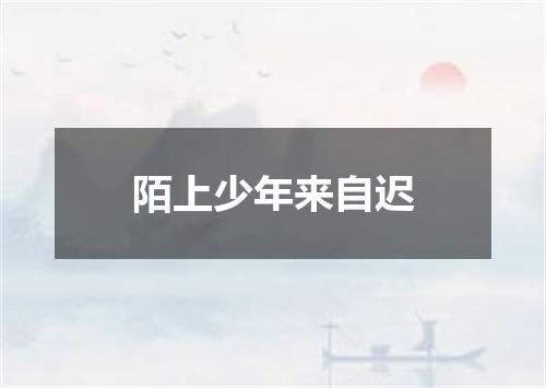 陌上少年来自迟
