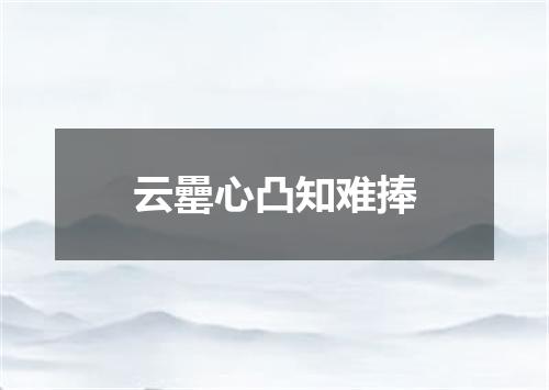 云罍心凸知难捧