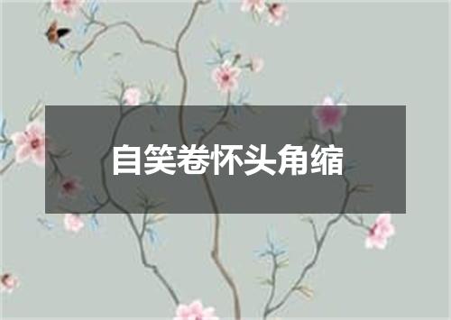 自笑卷怀头角缩