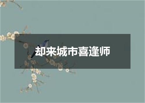 却来城市喜逢师