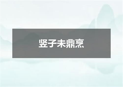 竖子未鼎烹