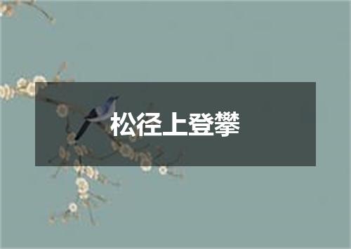 松径上登攀
