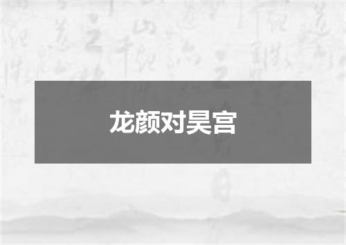 龙颜对昊宫