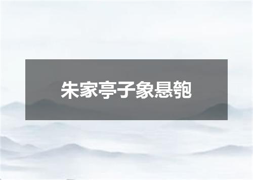 朱家亭子象悬匏