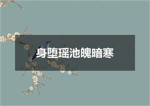 身堕瑶池魄暗寒
