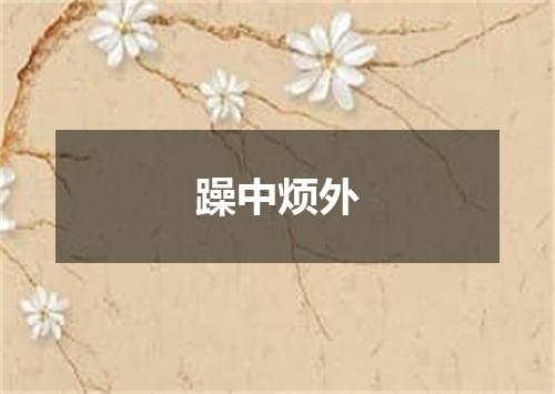 躁中烦外