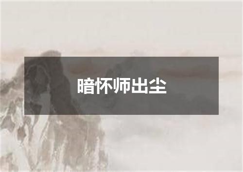 暗怀师出尘