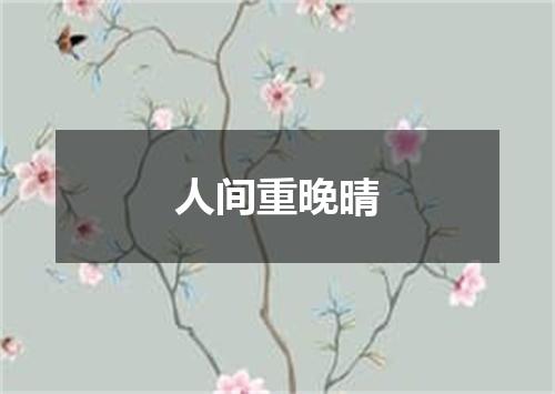人间重晚晴