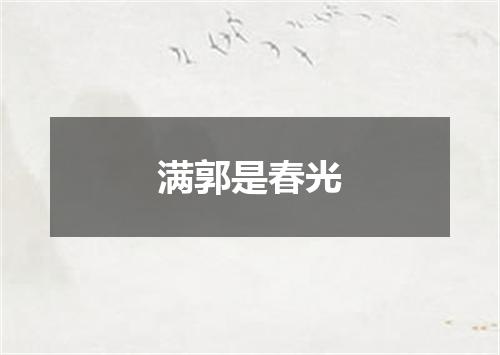 满郭是春光