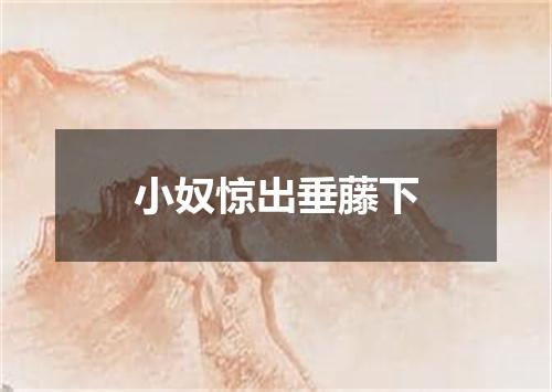 小奴惊出垂藤下
