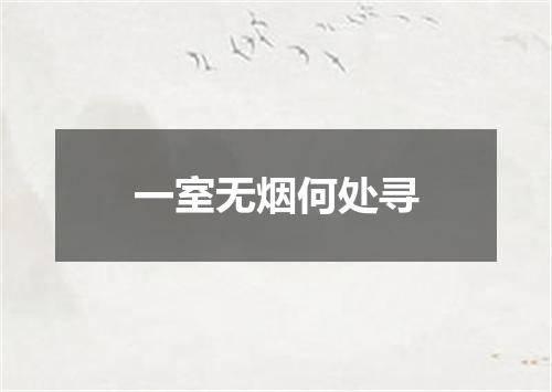 一室无烟何处寻
