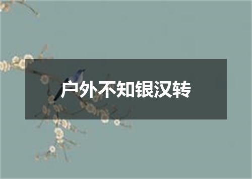 户外不知银汉转