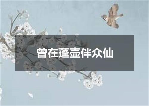 曾在蓬壶伴众仙