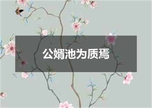 公婿池为质焉