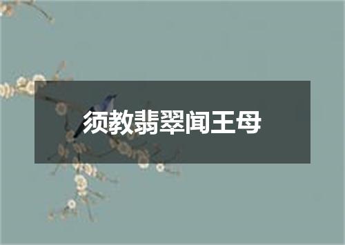 须教翡翠闻王母