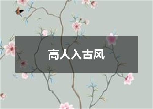 高人入古风