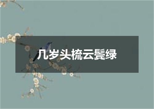 几岁头梳云鬓绿