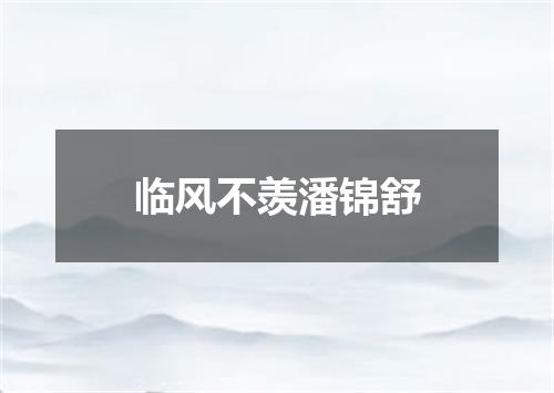 临风不羡潘锦舒