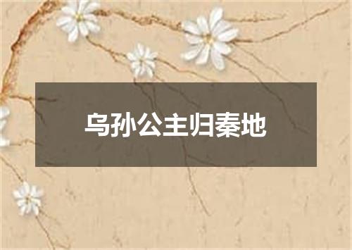 乌孙公主归秦地