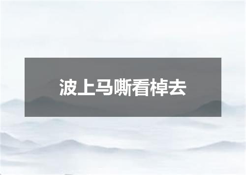 波上马嘶看棹去
