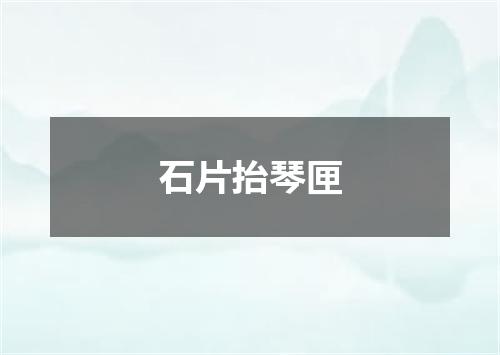 石片抬琴匣