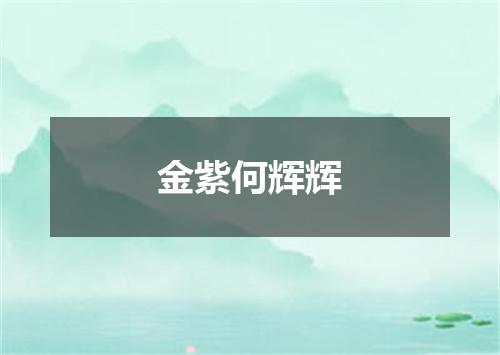 金紫何辉辉