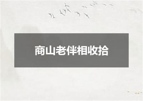 商山老伴相收拾