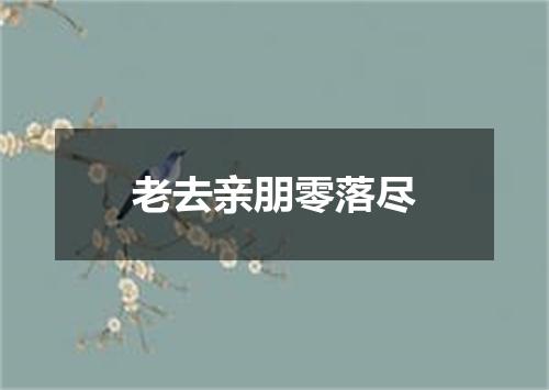 老去亲朋零落尽