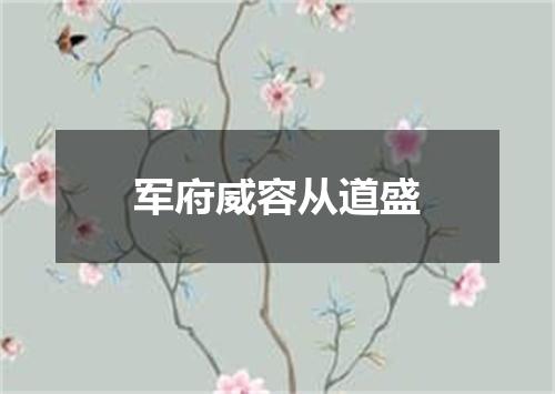 军府威容从道盛