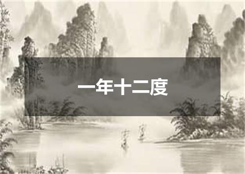 一年十二度