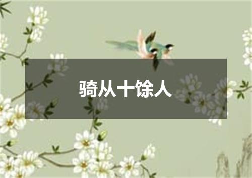 骑从十馀人