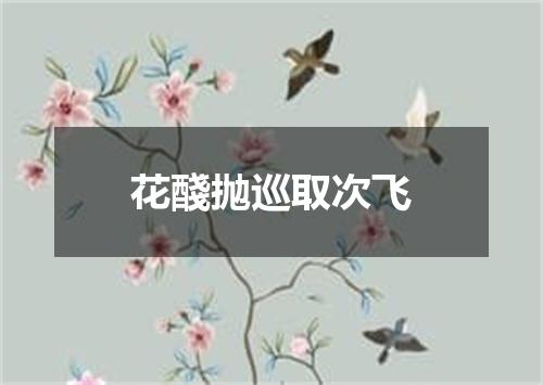 花醆抛巡取次飞