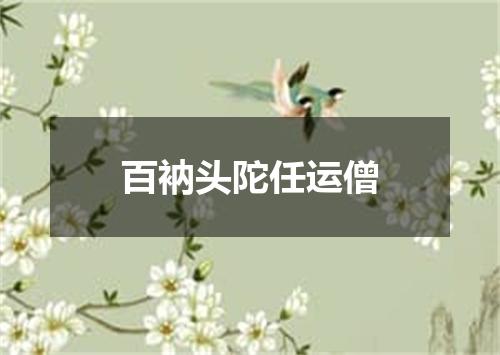 百衲头陀任运僧