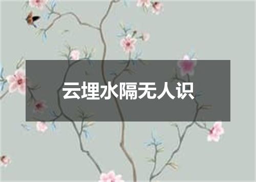 云埋水隔无人识