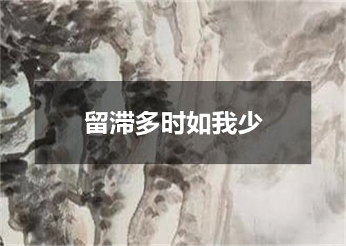 留滞多时如我少