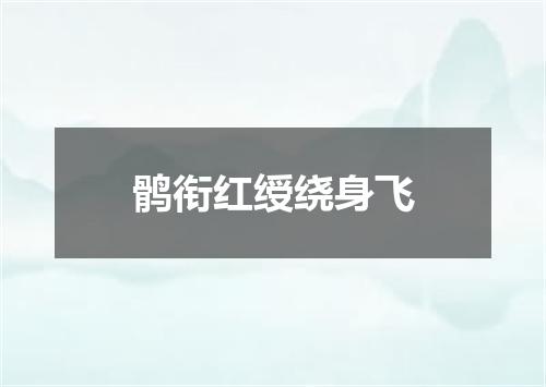 鹘衔红绶绕身飞