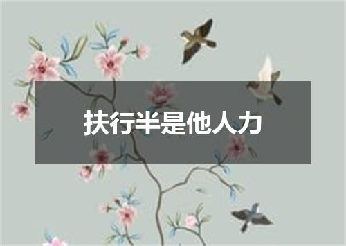 扶行半是他人力