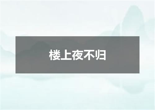 楼上夜不归
