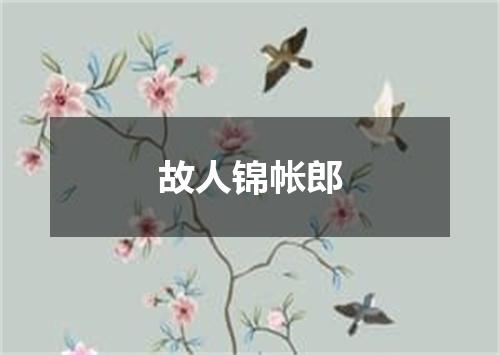 故人锦帐郎