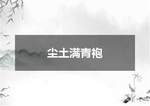尘土满青袍