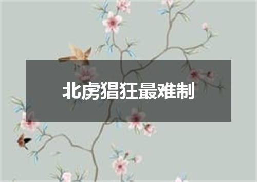 北虏猖狂最难制