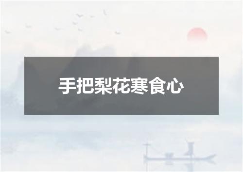 手把梨花寒食心