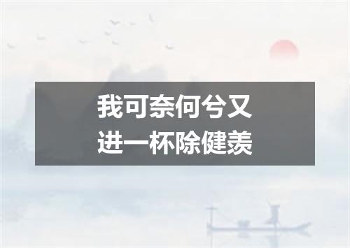 我可奈何兮又进一杯除健羡