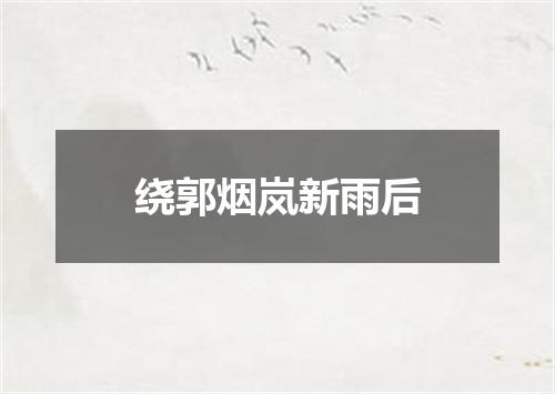 绕郭烟岚新雨后