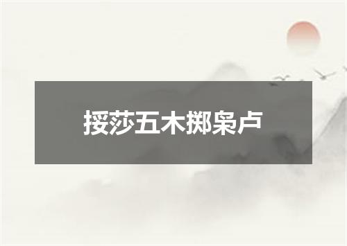 挼莎五木掷枭卢
