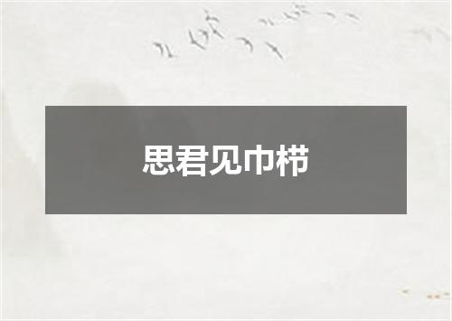 思君见巾栉