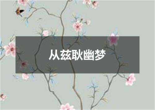 从兹耿幽梦