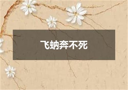飞蚋奔不死
