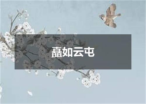 矗如云屯